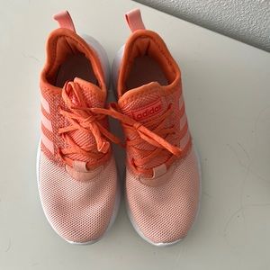 Adidas coral running shoes